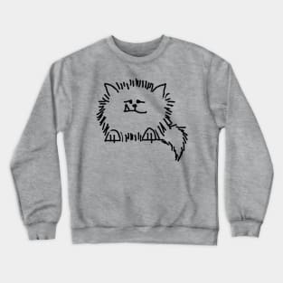 Snaggle Tooth Kitty Cat Crewneck Sweatshirt